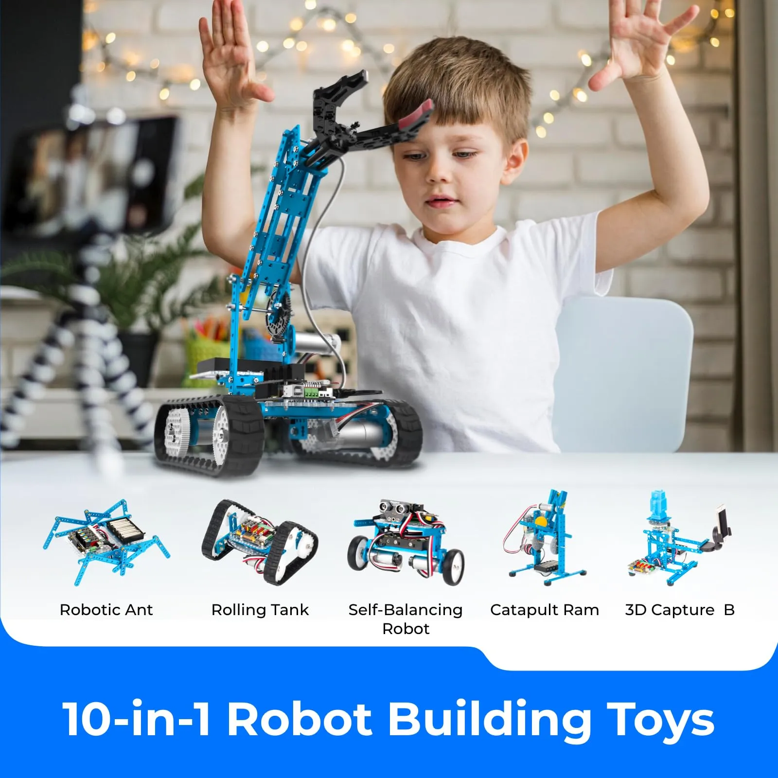 Makeblock mBot Ultimate 10 in 1 Robot Building Toys   18650 Adapter Power Supply
