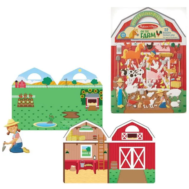 Melissa & Doug Puffy Sticker Play Set - On the Farm