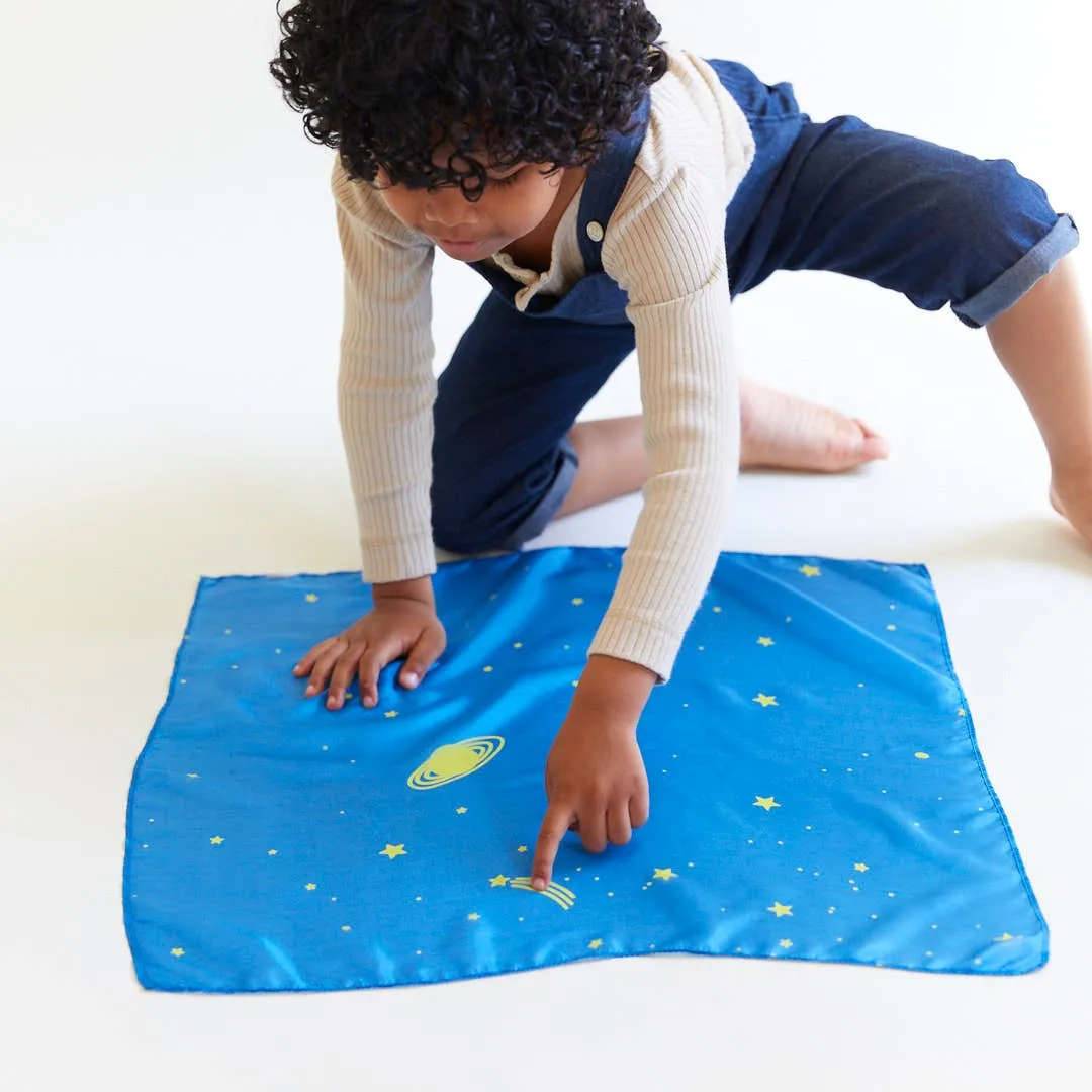Mini Enchanted Playsilks for Open-ended Play, 100% Silk – Starry Night
