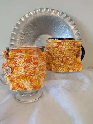 Mug Hug – Hot Sunshine – Basketweave style