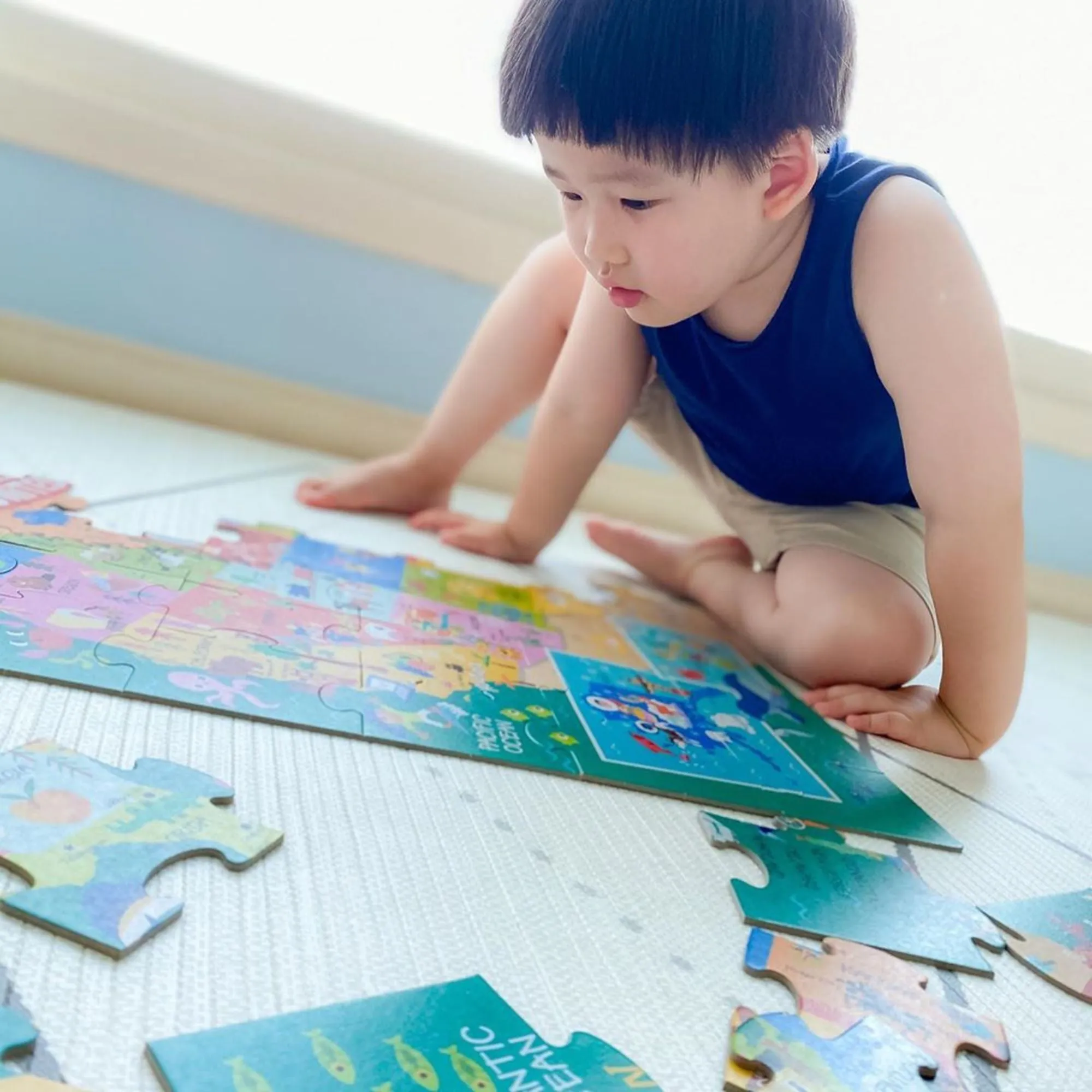 Natural Play Floor Puzzle: America the Beautiful