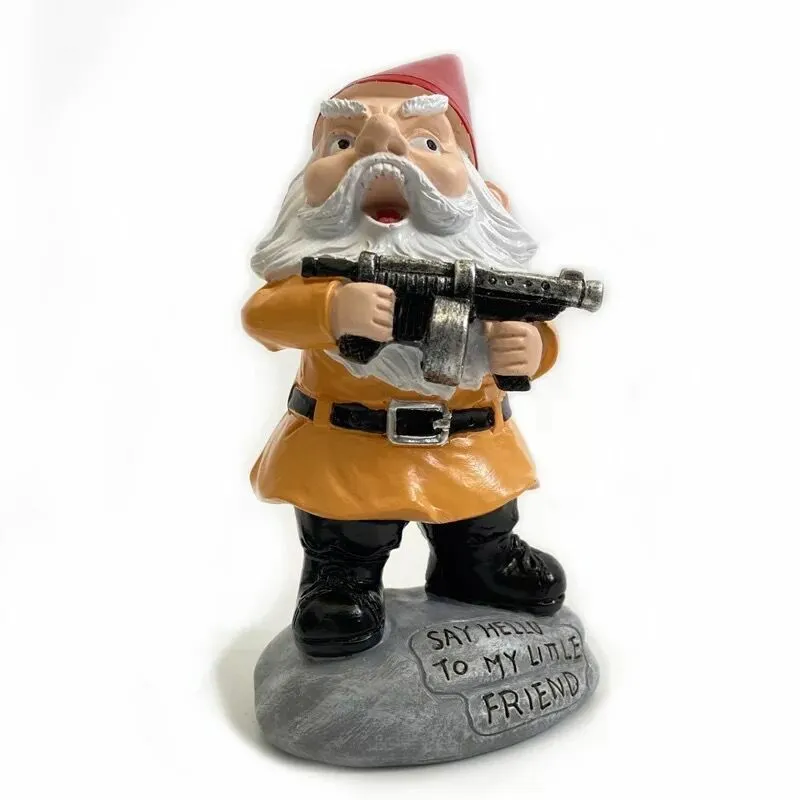 Naughty Garden Gnome Statue Home Yard Decor Resin Figurines Crafts In/Outdoor