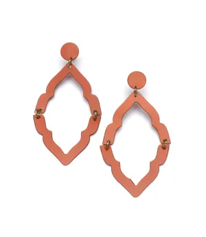Nihira Ashram Window Earring Red (Jewelry)