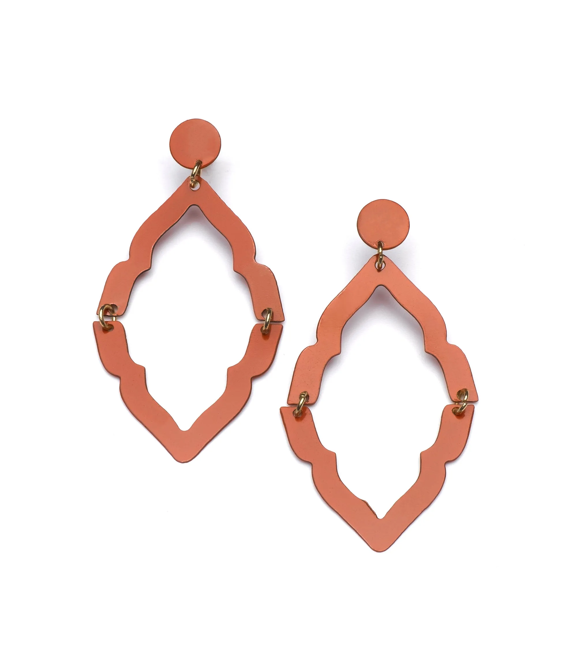 Nihira Ashram Window Earring Red (Jewelry)