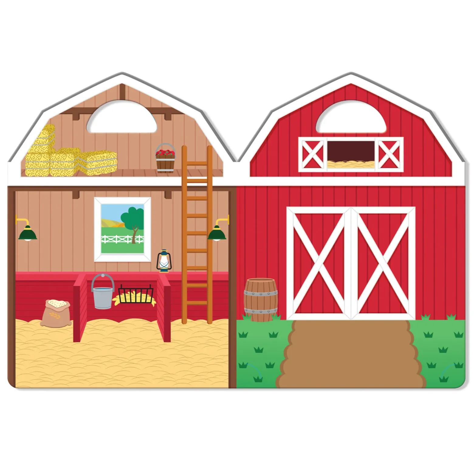 On the Farm Puffy Stickers