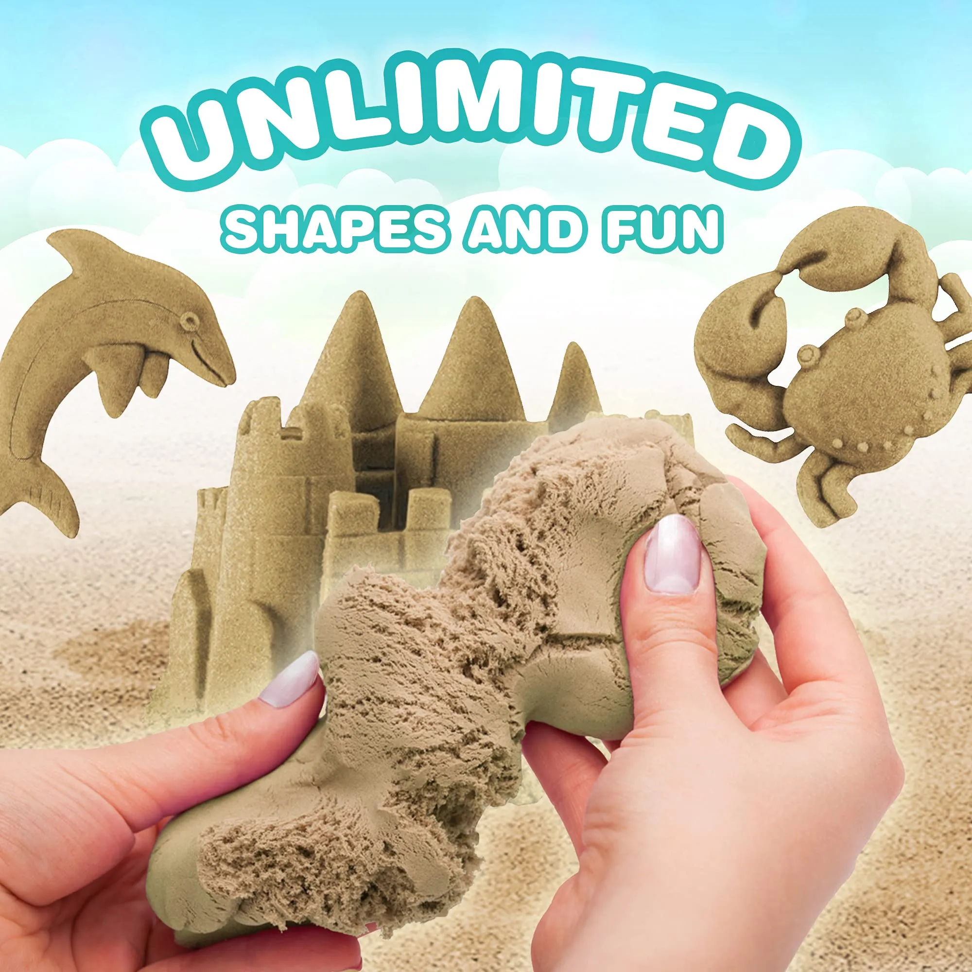 Play Sand 4 LB Refill Pack for Your Sand Toys or Playsets - Bulk Replacement Sensory Sand