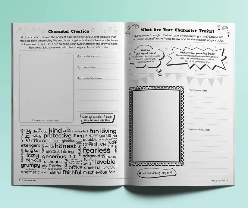 Plug Into Your Imagination Activity Book - Creative Writing for Kids