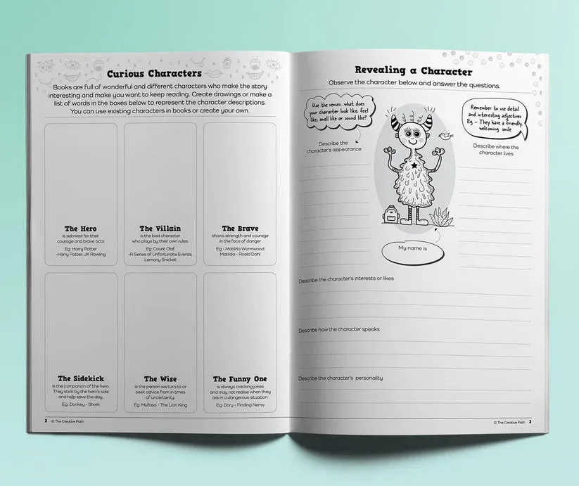 Plug Into Your Imagination Activity Book - Creative Writing for Kids