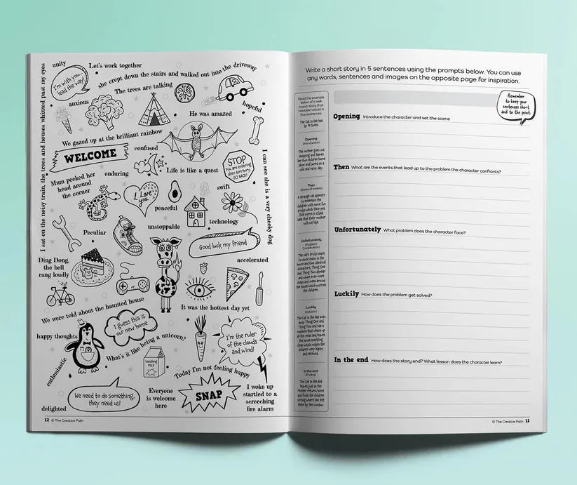 Plug Into Your Imagination Activity Book - Creative Writing for Kids