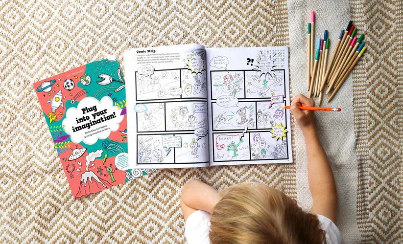 Plug Into Your Imagination Activity Book - Creative Writing for Kids