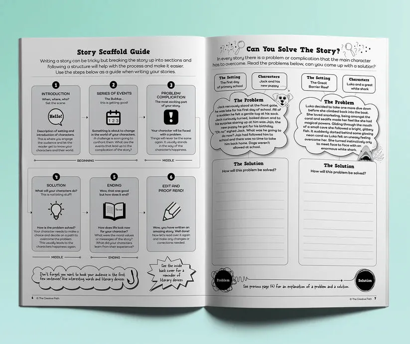 Plug Into Your Imagination Activity Book - Creative Writing for Kids