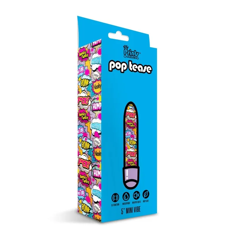 Prints Charming Pop Tease 5 Inch Mini Vibe - Fuck Purple