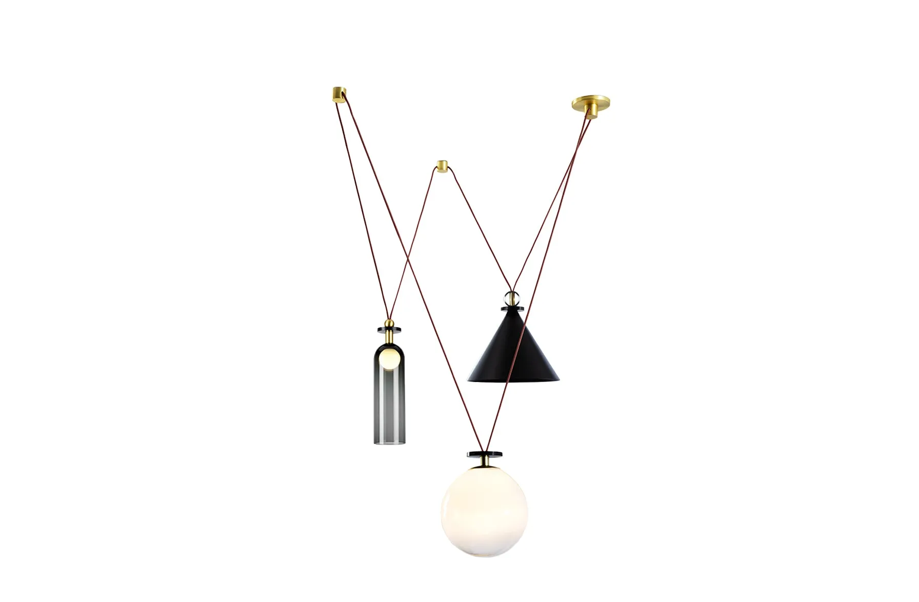 Shape Up 3-Piece Chandelier