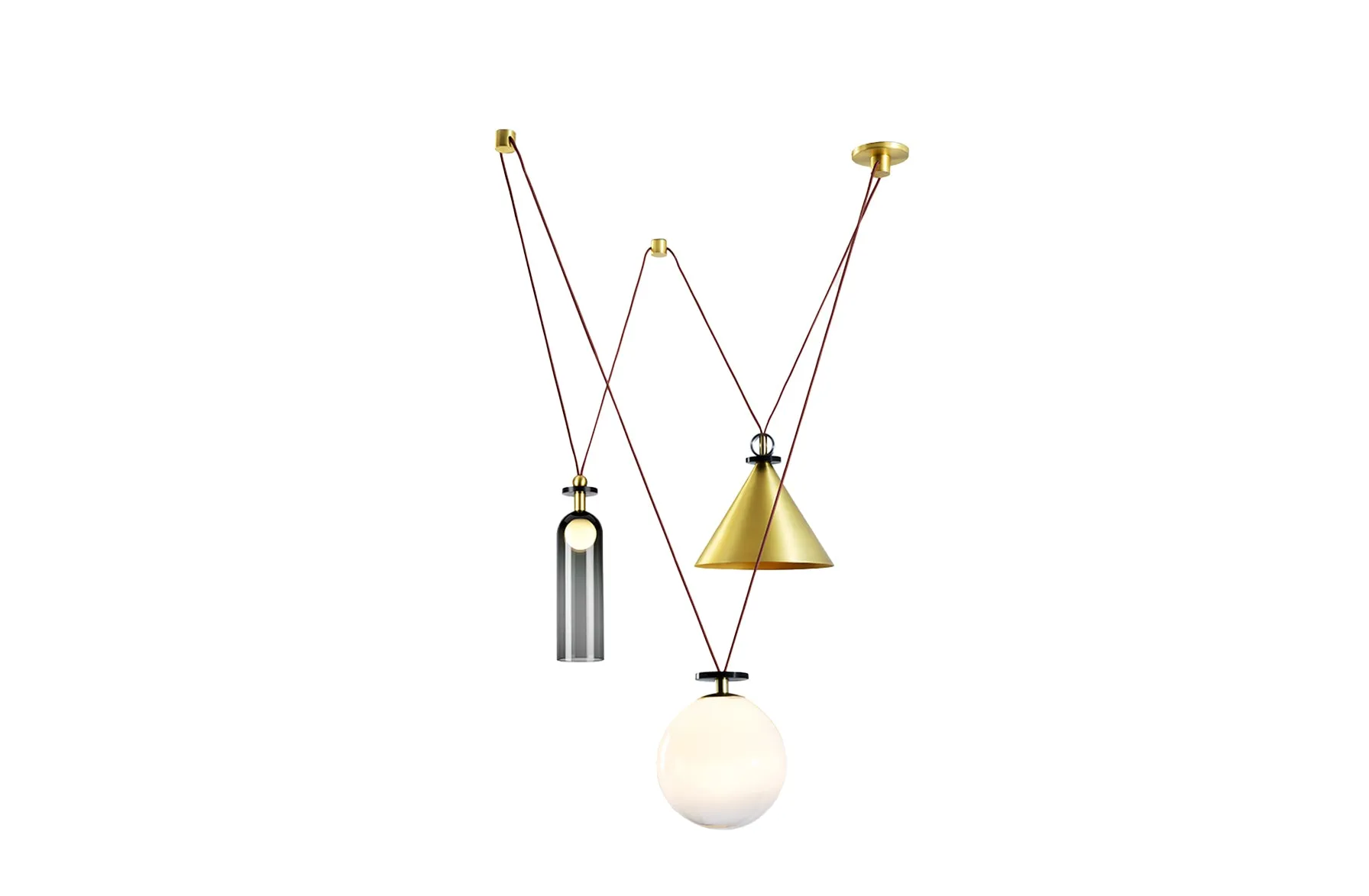 Shape Up 3-Piece Chandelier