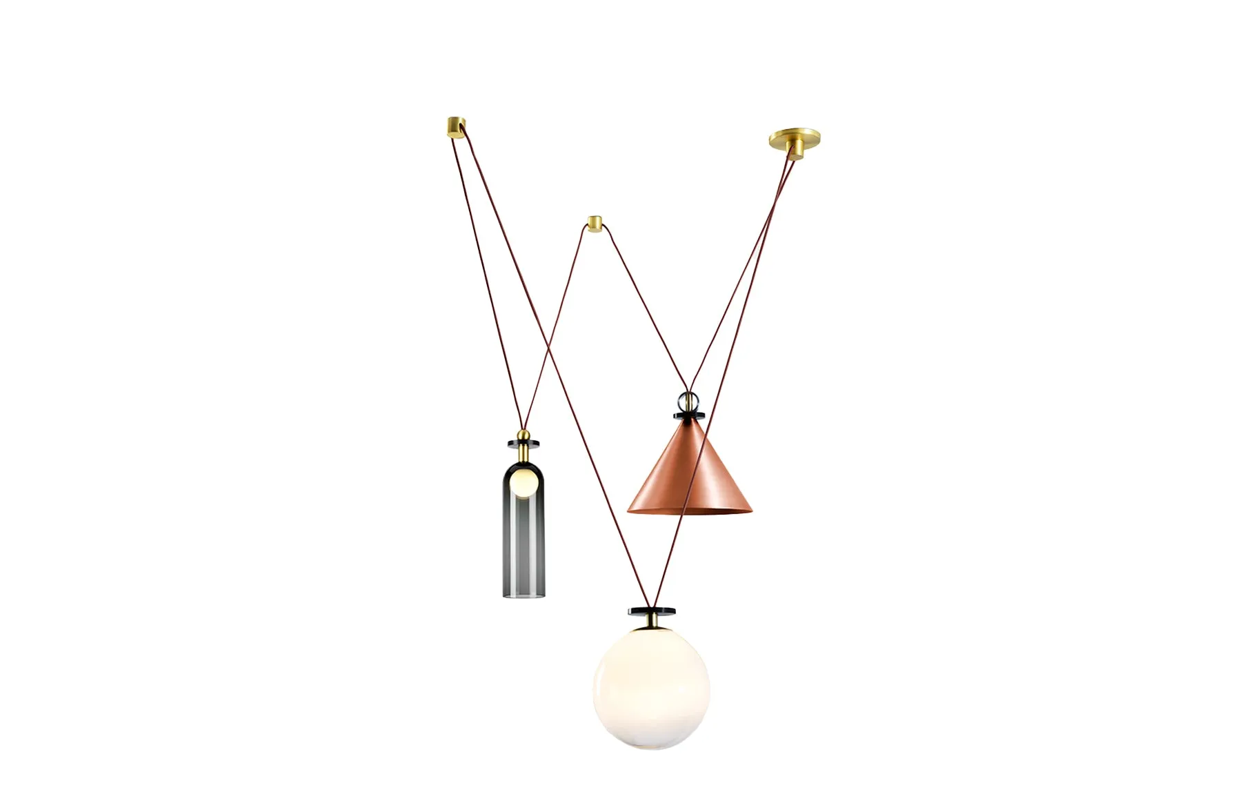 Shape Up 3-Piece Chandelier
