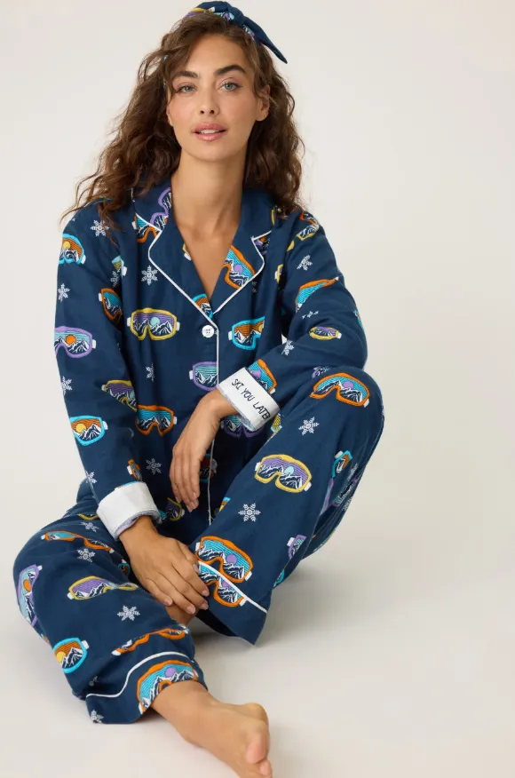 Ski You Later Flannel PJ Set