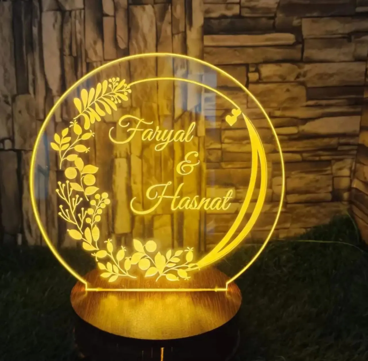 Stylish 3D Customised illusion Lamp S8