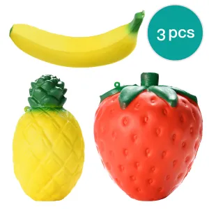 THINKMAX 3pcs Kawaii Squishy Toys Stress Release Squishy Set
