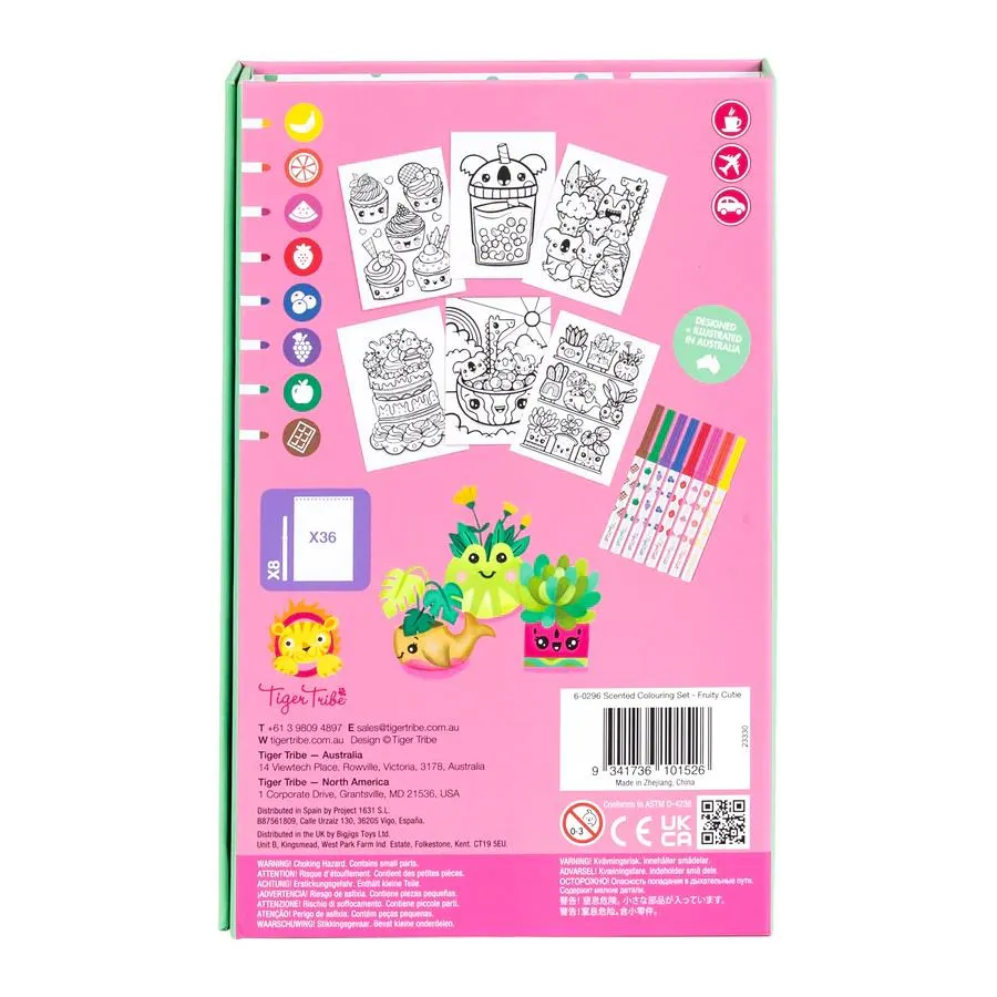 Tiger Tribe Scented Colouring Kit - Fruity Cutie