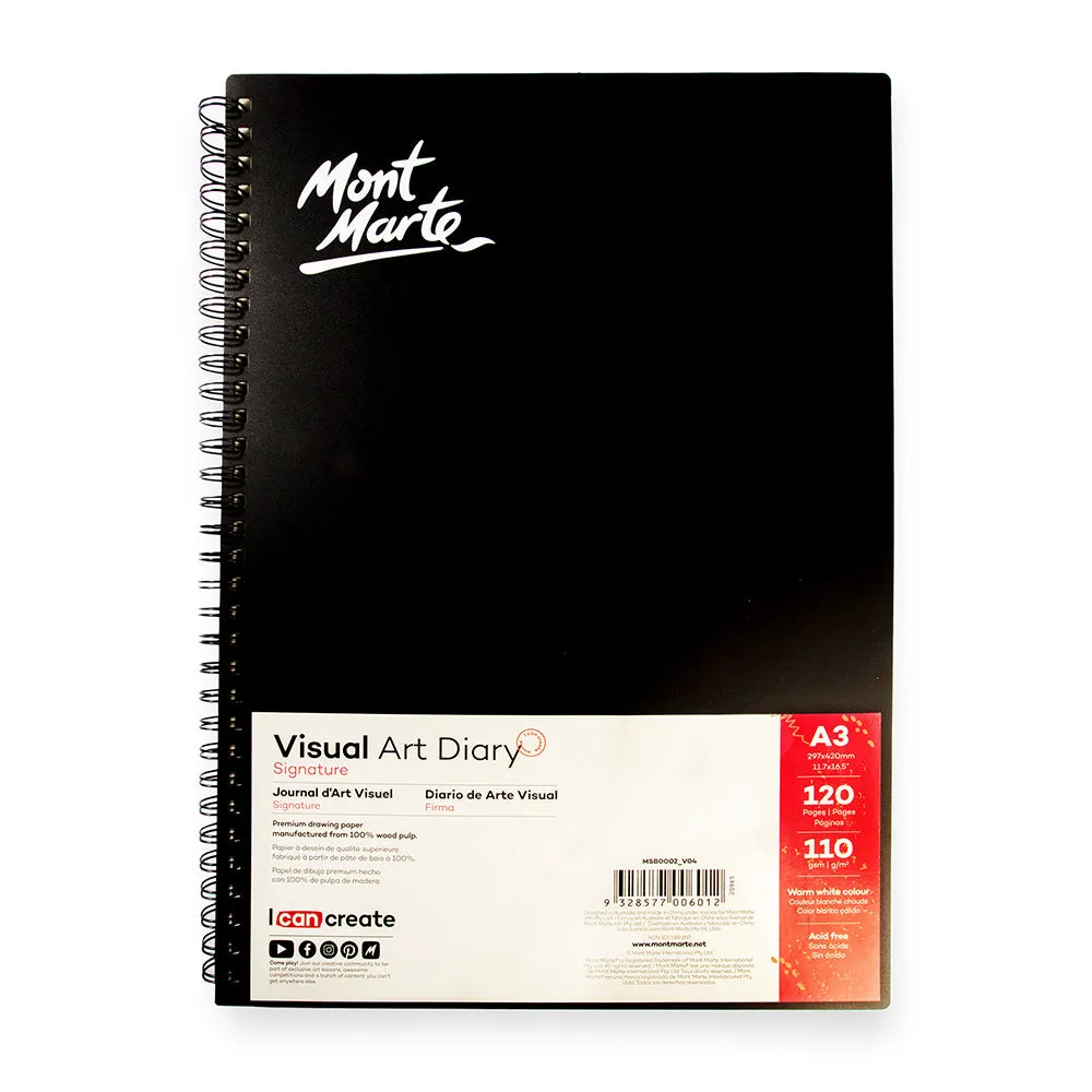 Visual Art Diary Signature 110gsm A3 120 Page