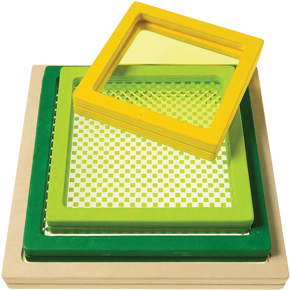 Wooden Geometric Nesting Window Blocks