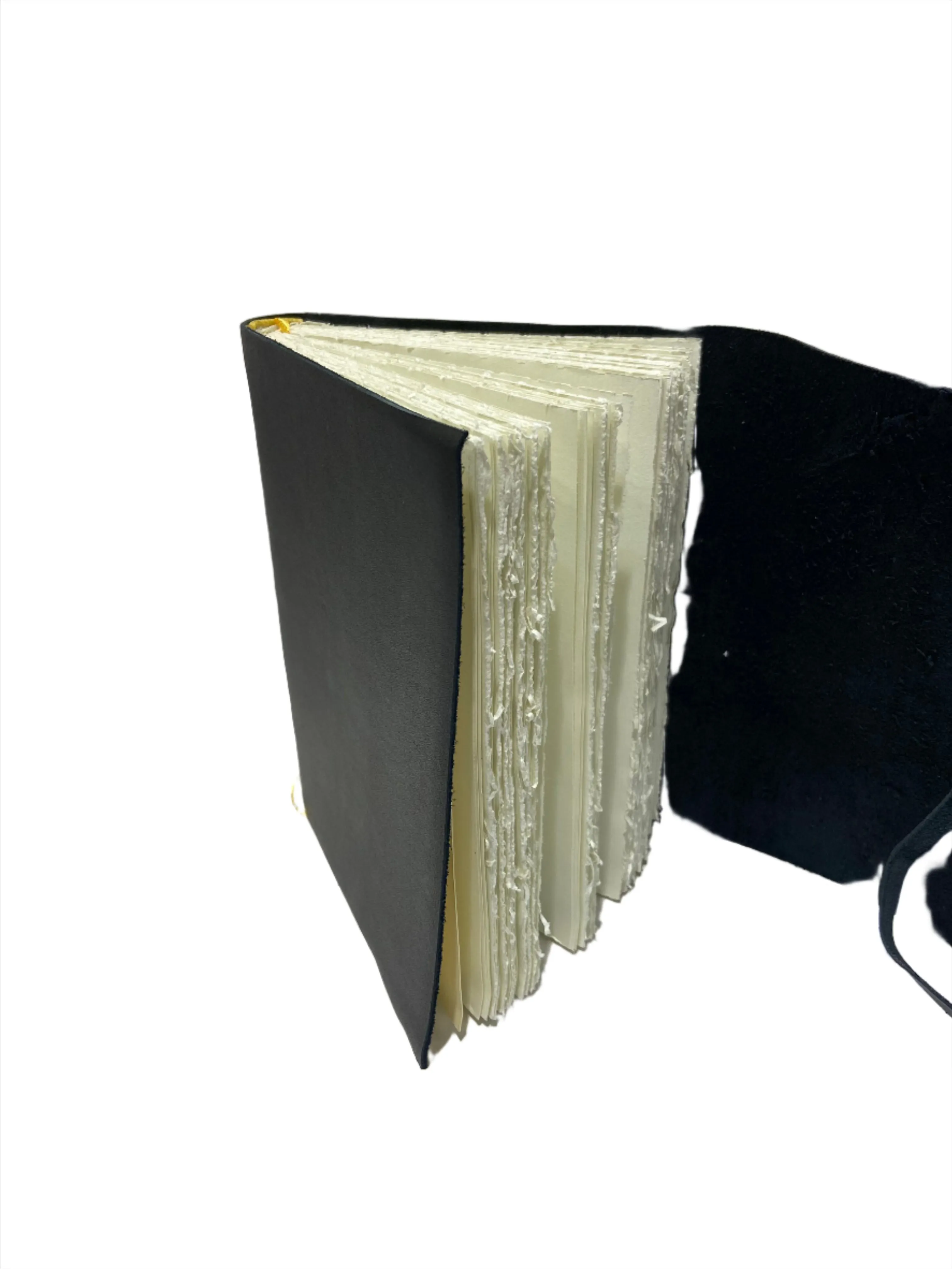 Wrap Leather Journal Medioevalis Black Medium