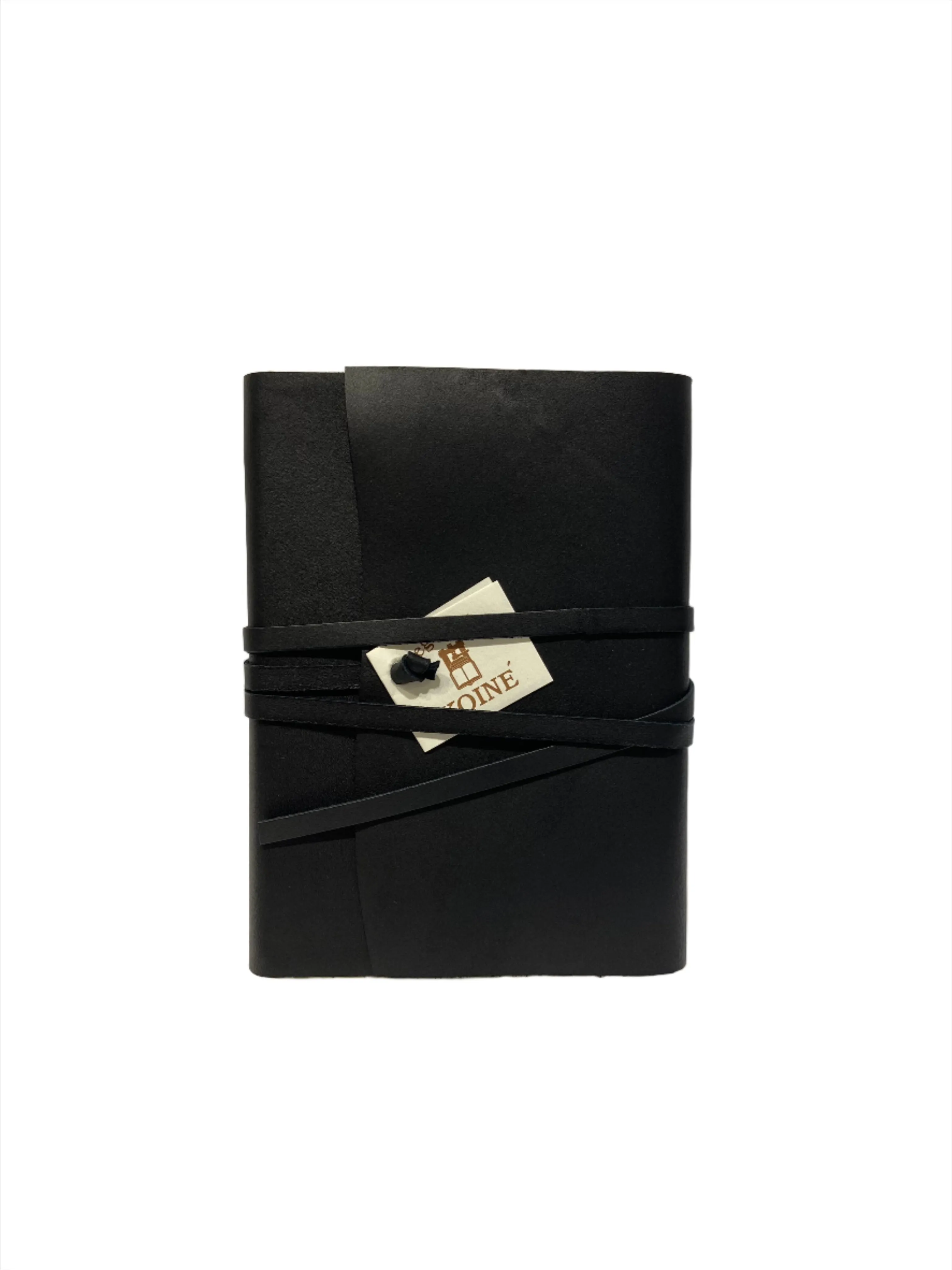 Wrap Leather Journal Medioevalis Black Medium